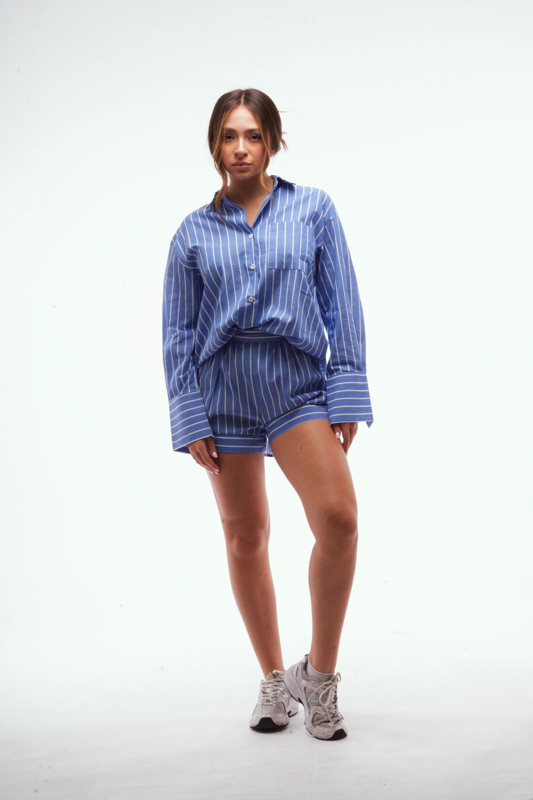 Striped Poplin Set