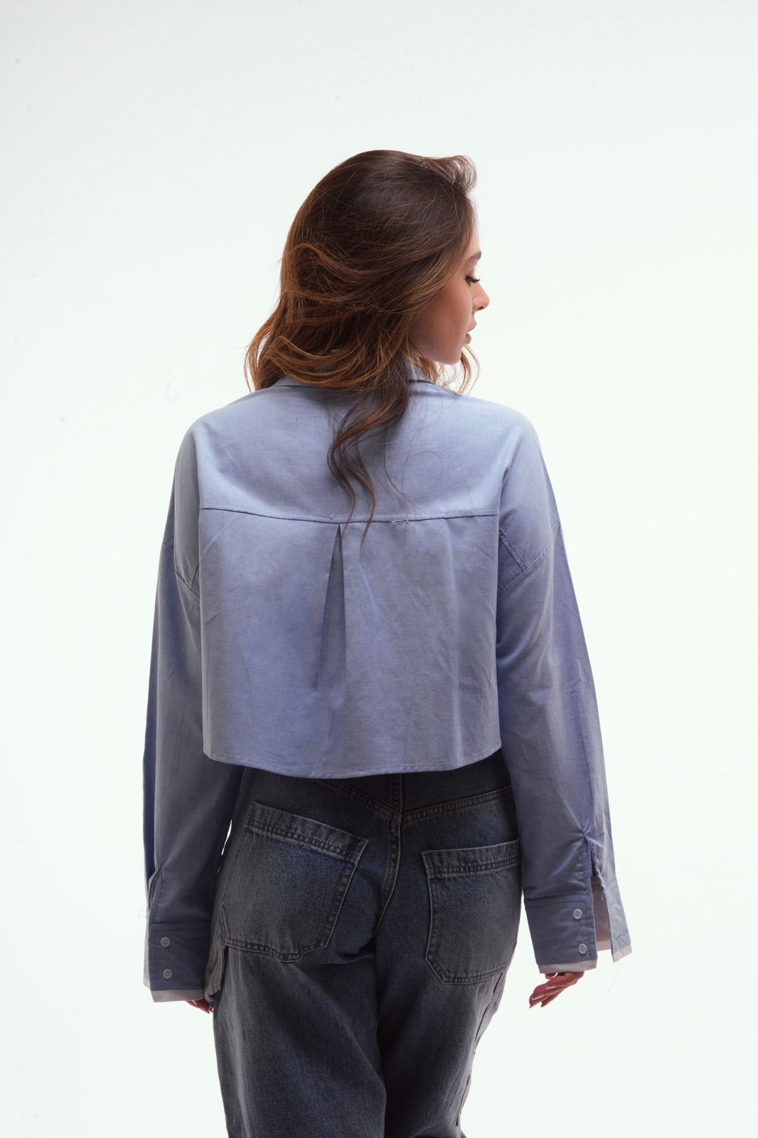 Cropped Oxford Shirt