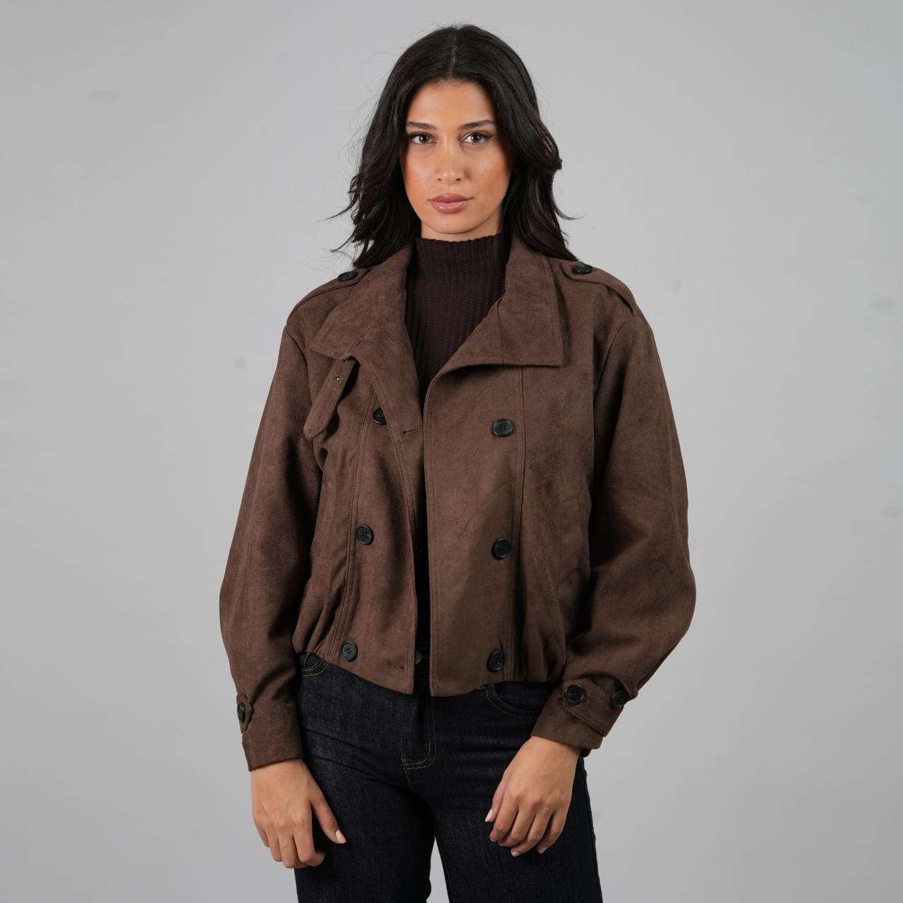 Cropped Suede Jacket