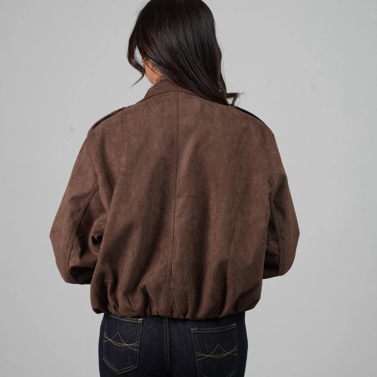 Cropped Suede Jacket