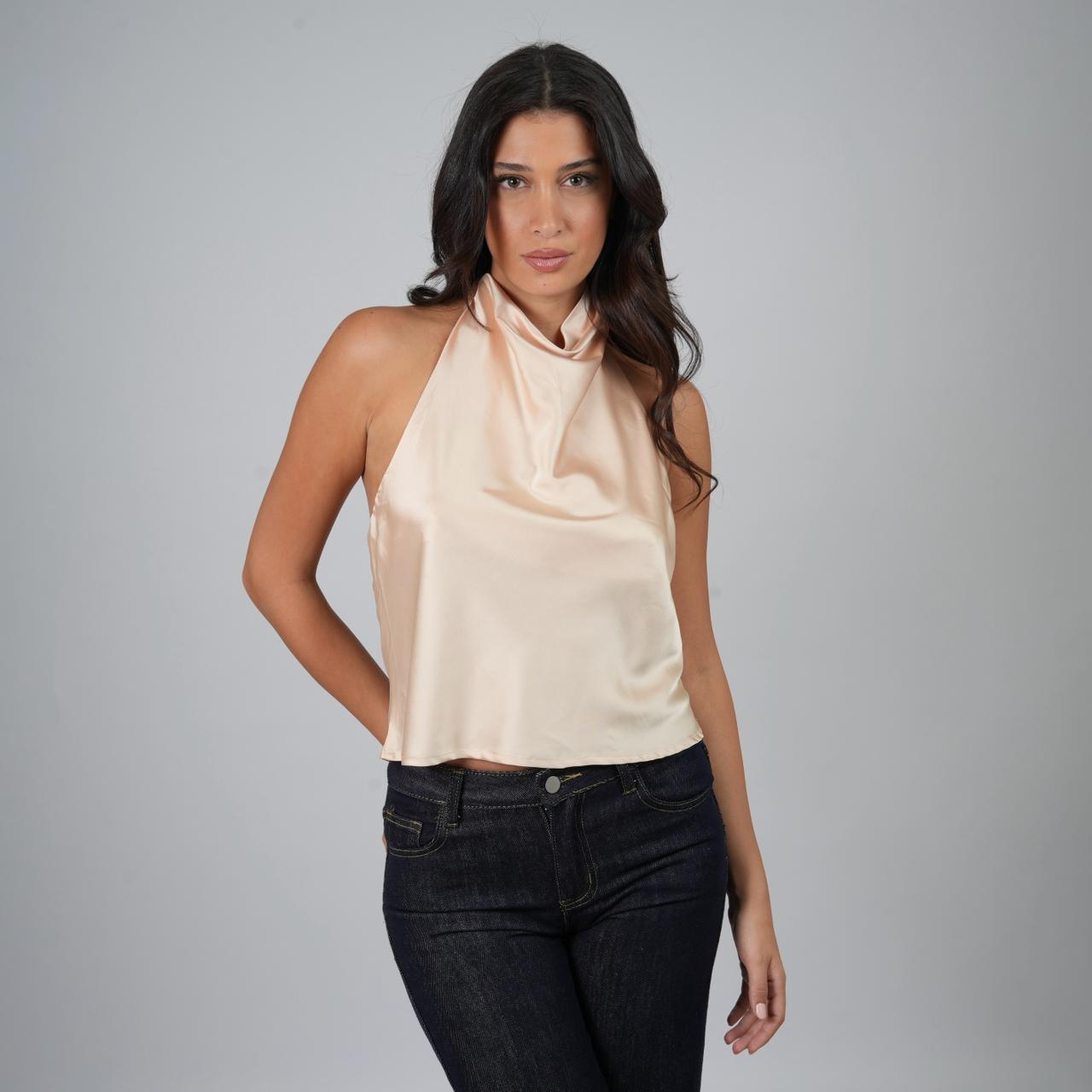Satin Halter Top
