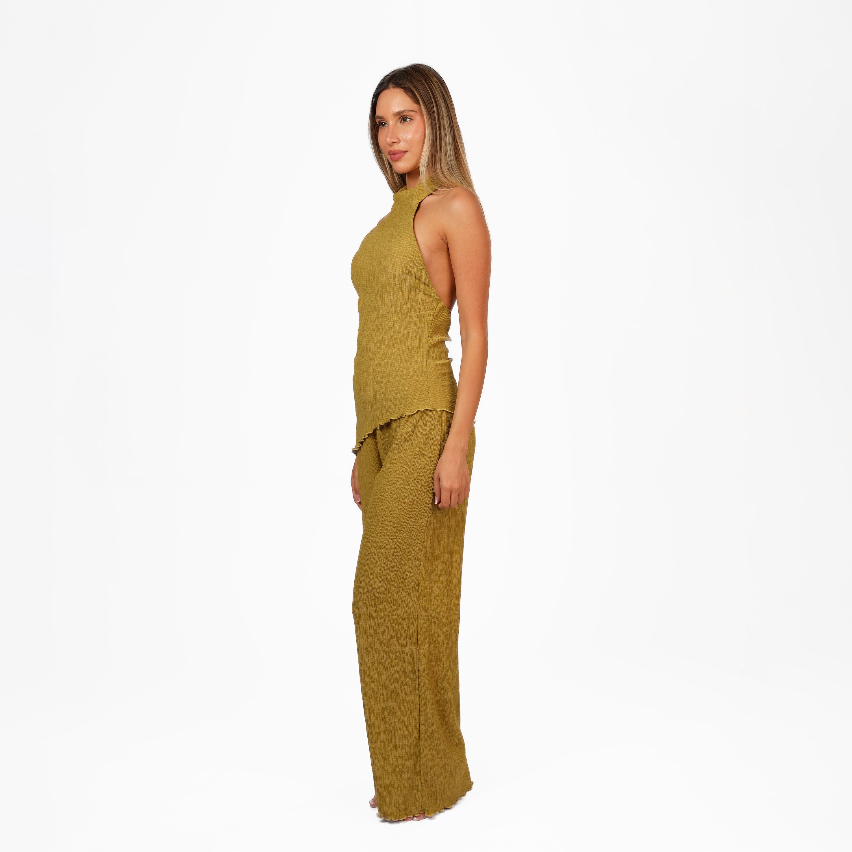 Asymmetric Halter Set