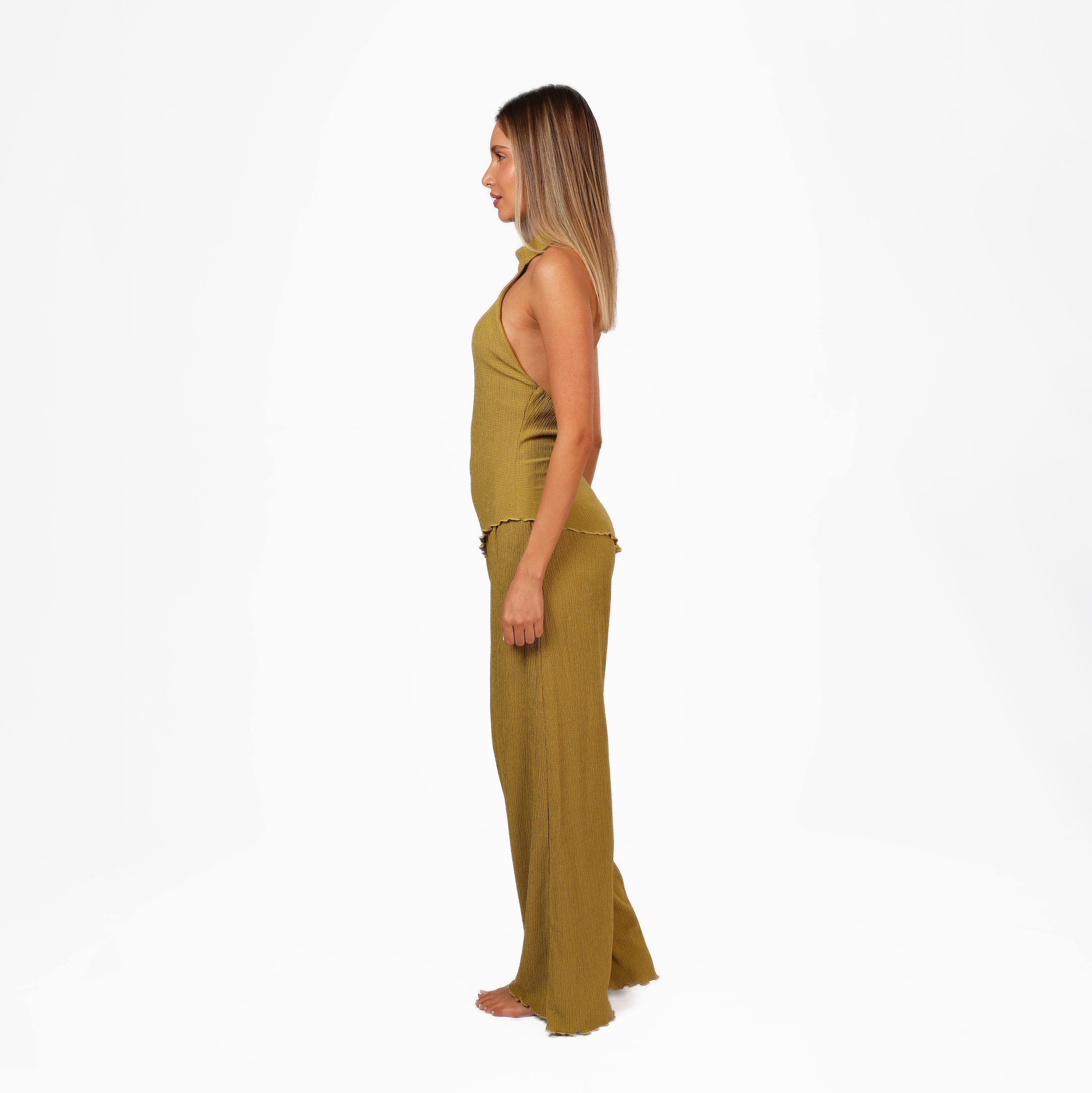 Asymmetric Halter Set