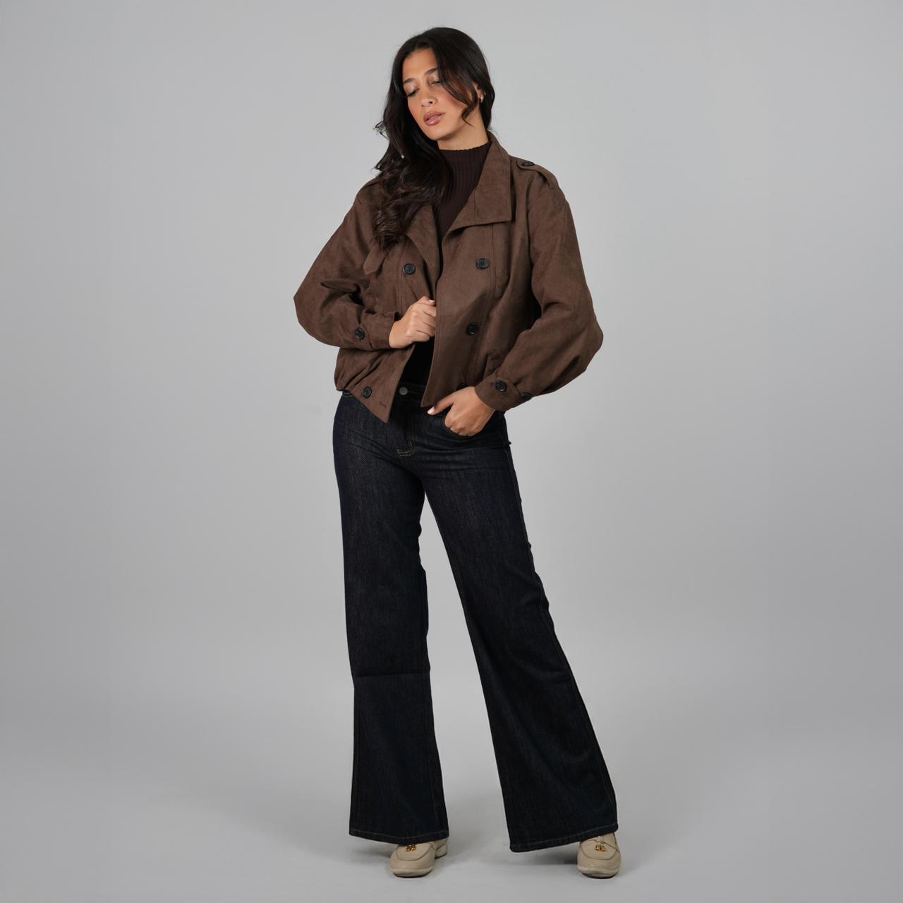 Cropped Suede Jacket