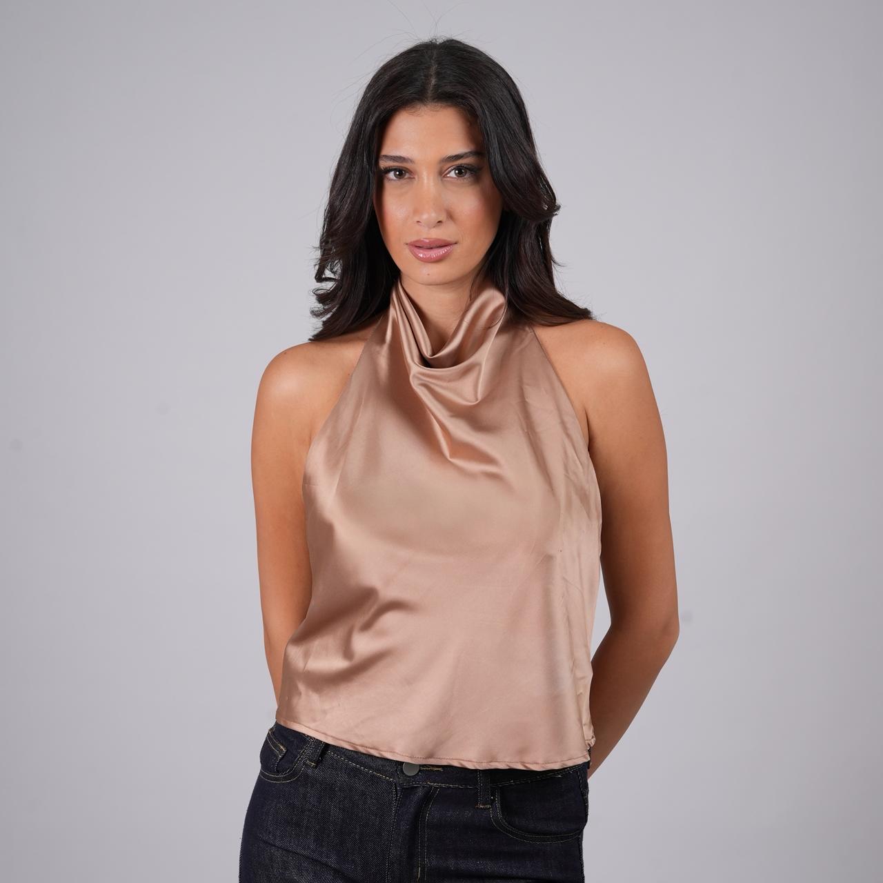 Satin Halter Top